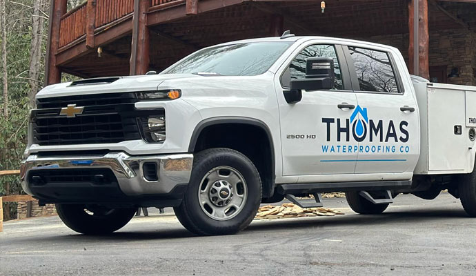Thomas waterproofing service vehicle Thomas waterproofing service vehicle