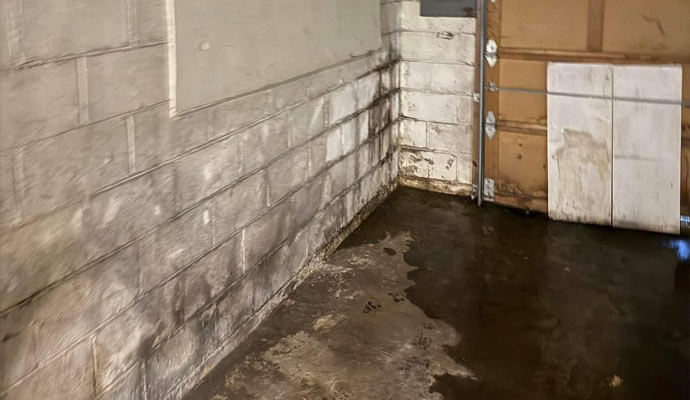 Water damaged basement
