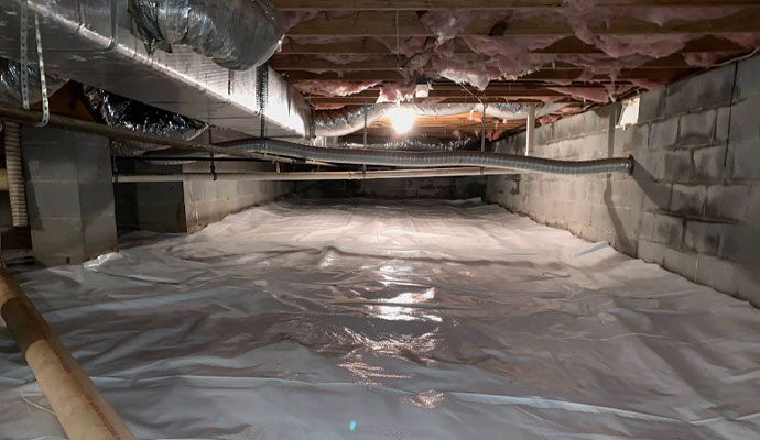 Encapsulated crawl space area