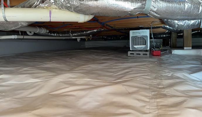 Crawlspace dehumidification